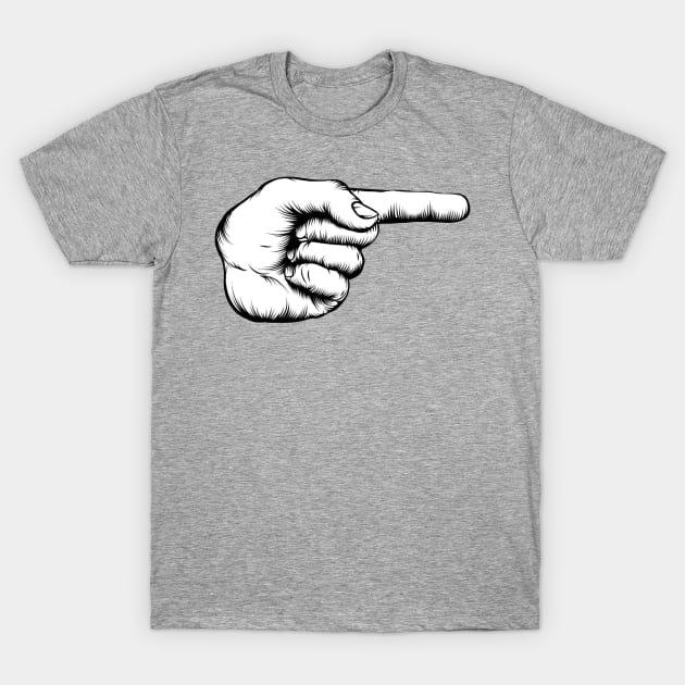 the finger pointing T-Shirt by ghjura